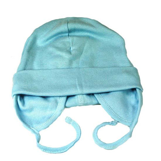 Babymütze Jersey hellblau 0-1 Jahr